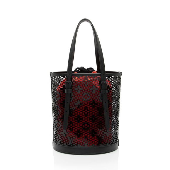 Louis Vuitton Calfskin Monogram Lace PM Bucket Bag - Picture 3 of 10